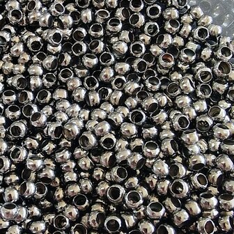 Knijpkralen Black nickel 3mm