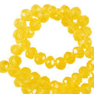Facetkraal Fresia Yellow  2x3mm