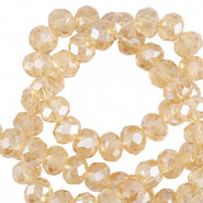 Facetkraal ​​​​​​​Marigold yellow pearlshine coating 2x3mm