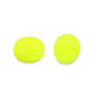 Sparkling beads Neon Yellow 6mm