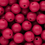 Acryl kraal Shiny fuchsia 12mm