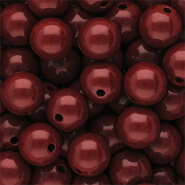 Acryl kraal Shiny salsa red 12mm