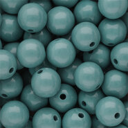 Acryl kraal Shiny Cameo blue 12mm