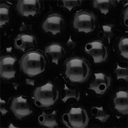Acryl kraal Shiny black 12mm