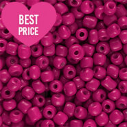 Glas rocailles Magenta Pink 3mm