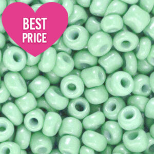 Glas rocailles Spring bud green 3mm