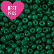 Glas rocailles Metallic shine teal Green 3mm