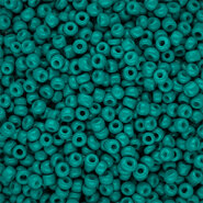Glas rocailles Teal Green 3mm