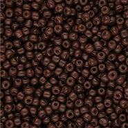 Glas rocailles Dark brown 3mm