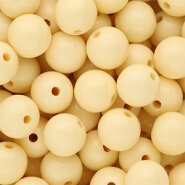Acryl kraal Shiny pastel yellow 14mm
