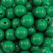 Acryl kraal Dark green 14mm