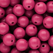 Acryl kraal Shiny rose violet 14mm