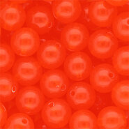 Acryl kraal Shiny vermillion red 14mm