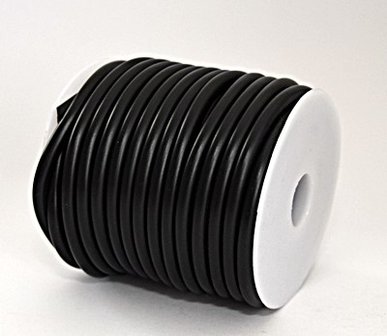 zwart rubberkoord 5mm