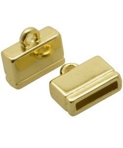 Eindkapje goud 10x2mm