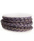 Gevlochten vintage leer 4mm