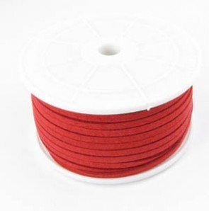 Suede koord 3mm rood