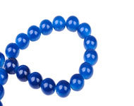 glaskraal-rond donkerblauw 12mm