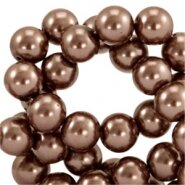 Glasparels chocolade bruin 10mm