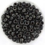 Miyuki Glas rocailles 4mm Opaque picasso black