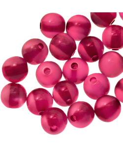 Resin kraal, Bright fuchsia shine, 8mm