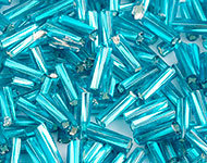 Glas rocailles/borduurstaafjes Lichtblauw