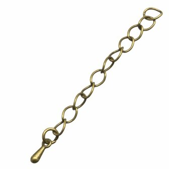 Verlengketting brons 45mm