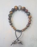 Natuurstenen armband tijgeroog met leeuwenkop Natuurstenen armband tijgeroog met leeuwenkop