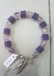 Natuurstenen armband paars Natuurstenen armband paars