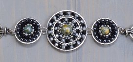 Armband van kraaltjes schijven, zwart Armband van kraaltjes schijven, zwart