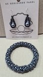hematite chique armband en oorhangertjes hematite chique armband en oorhangertjes